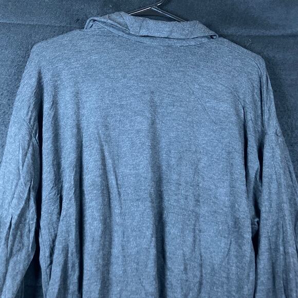 CAbi Womens Shirt Gray Collared V Neck Long Sleeve 4258 Stretch Small - Picture 11 of 12